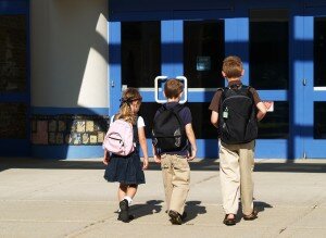 Kids Arriving at School